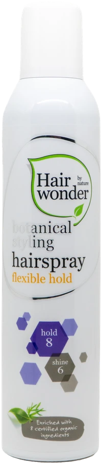 Hairwonder Botanical Styling lakas plaukams lanksčios fiksacijos 300 ml