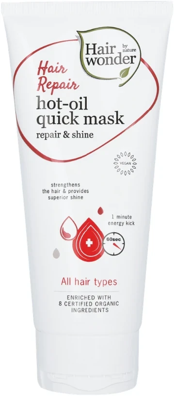 HAIRWONDER Hot Oil Quick Mask greito poveikio kaukė, 100 ml