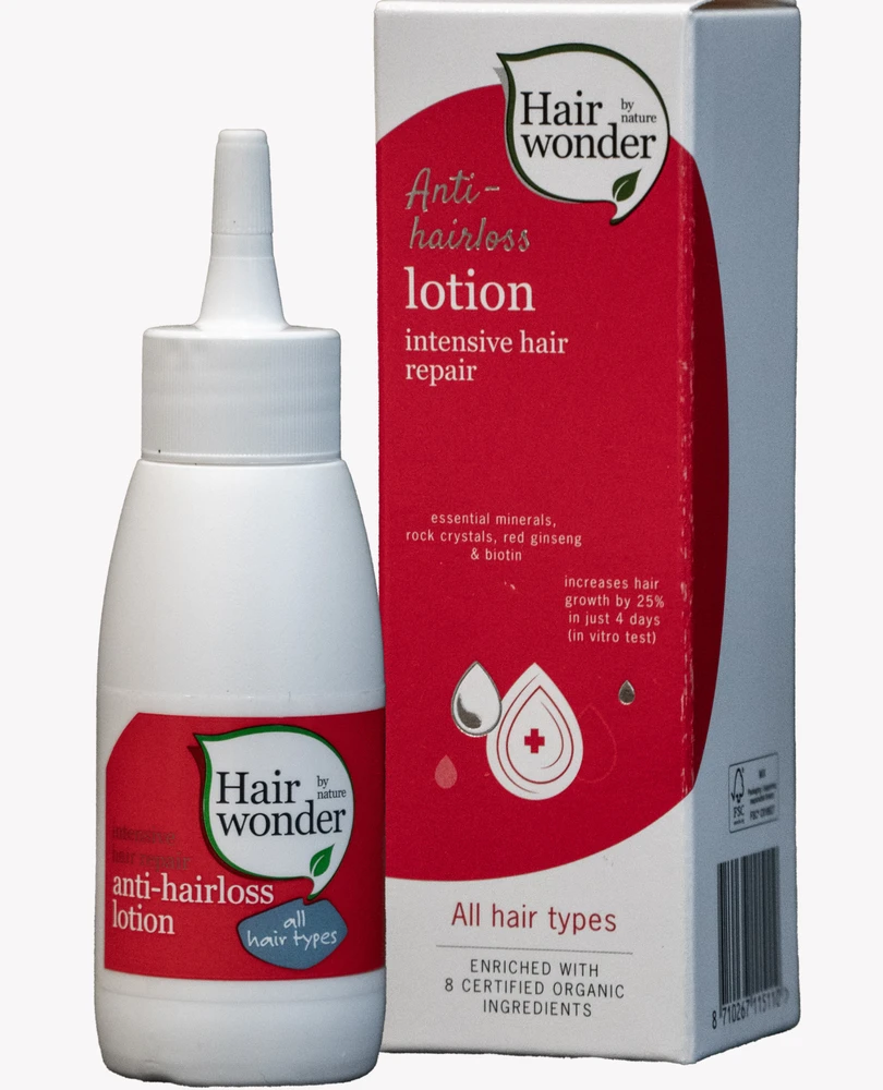 HAIRWONDER Intensive Hair Repair Anti-hairloss losjonas slenkantiems plaukams, 75 ml