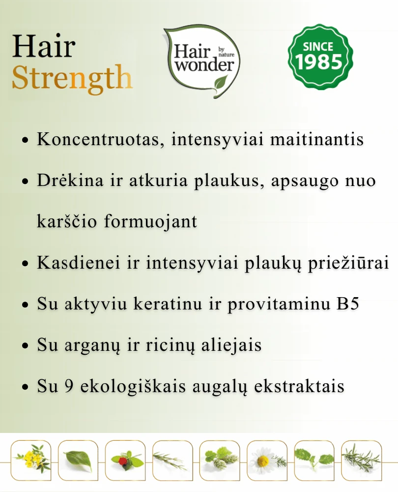 HAIRWONDER "Hair Strength" plaukus sustiprinantis serumas, 30 ml