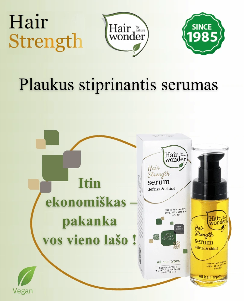 HAIRWONDER "Hair Strength" plaukus sustiprinantis serumas, 30 ml