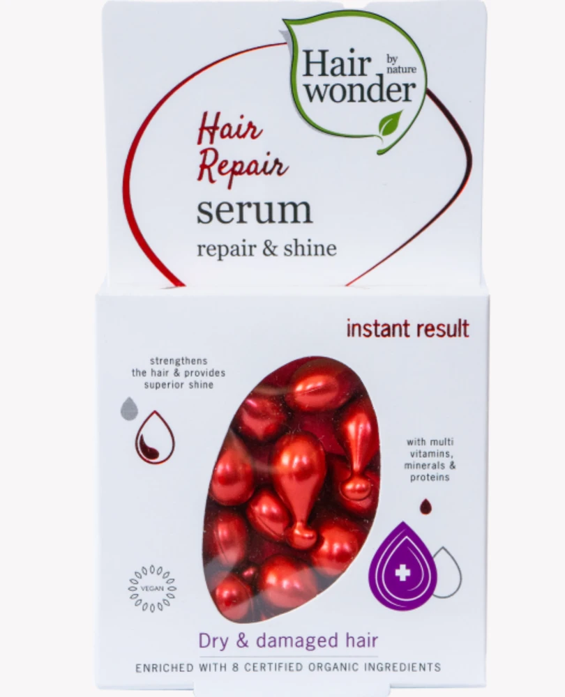 HAIRWONDER, Hair Repair serumo kapsulės plaukams, 14 vnt