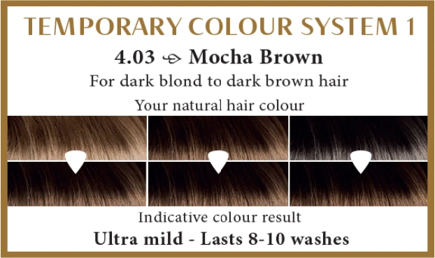 Henna Plus HAIRWONDER Colour Kreminis dažantis kremas, spalva kavos ruda 4.03