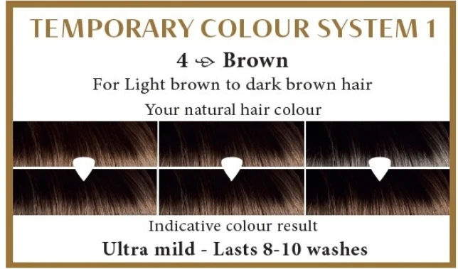 Henna Plus HAIRWONDER Colour Kreminis dažantis kremas, spalva ruda 4
