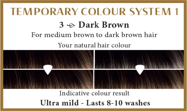 Henna Plus HAIRWONDER Colour Kreminis dažantis kremas, spalva tamsi ruda 3