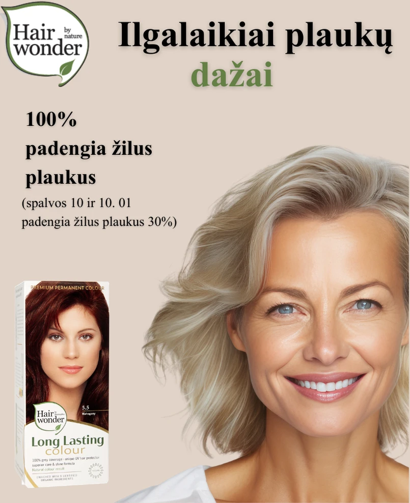 Henna Plus HAIRWONDER Ilgalaikiai plaukų dažai, spalva labai šviesi blondinė 10.00