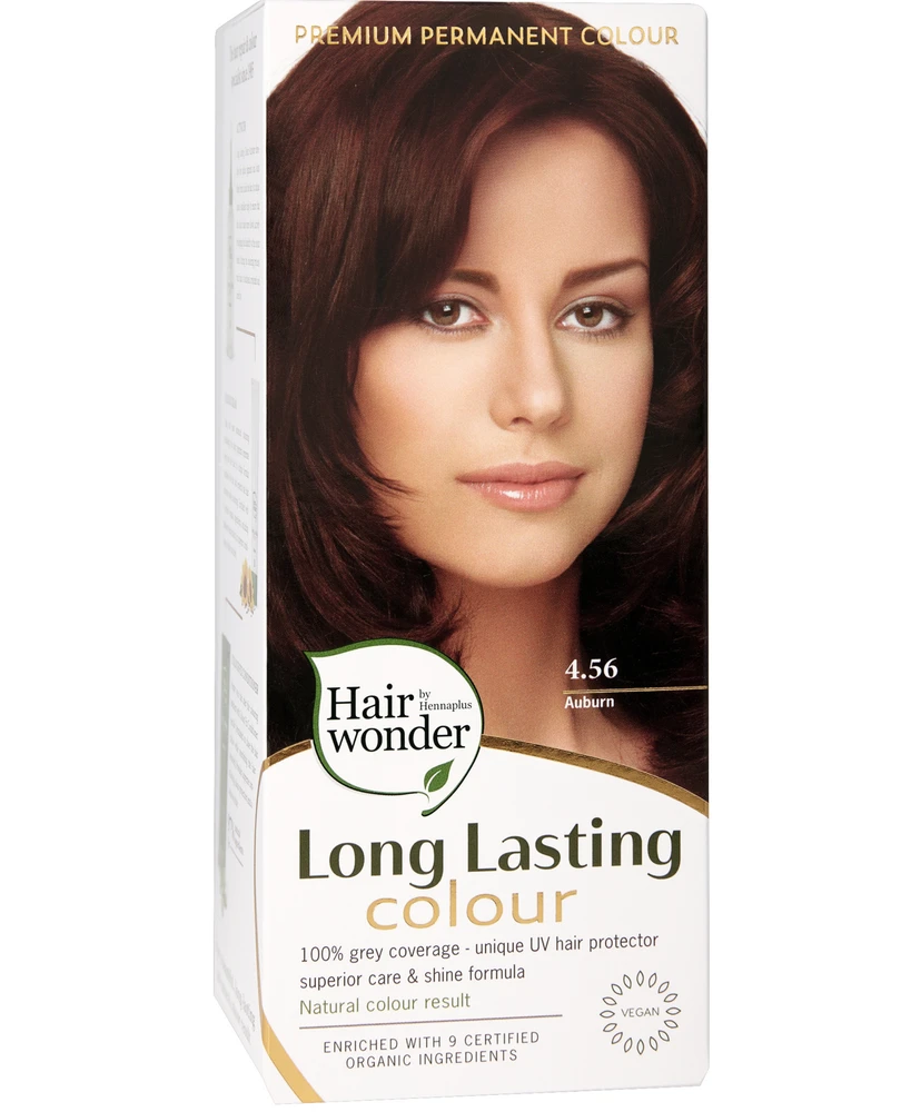 Henna Plus HAIRWONDER Ilgalaikiai plaukų dažai, spalva kaštono 4.56