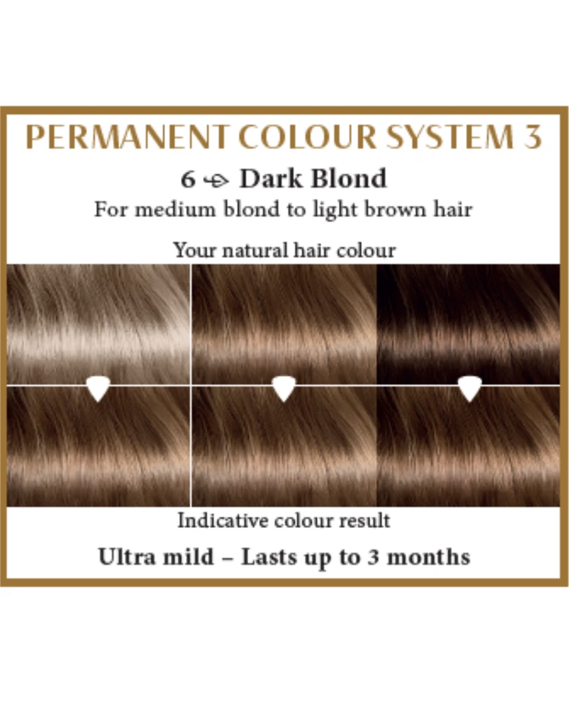 Henna Plus HAIRWONDER Ilgalaikiai plaukų dažai, spalva tamsi blondinė 6