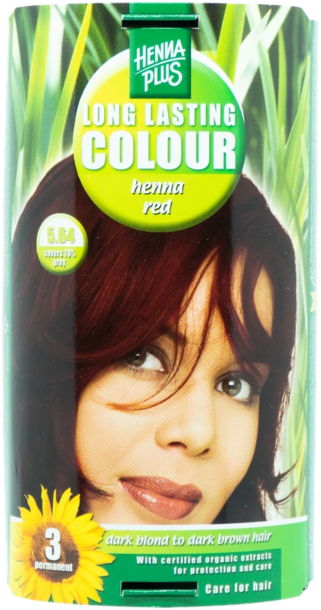 Henna Plus HAIRWONDER Ilgalaikiai plaukų dažai, spalva henna raudona 7.46