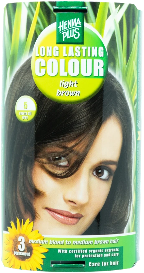 Henna Plus HAIRWONDER Ilgalaikiai plaukų dažai, spalva šviesi ruda 5