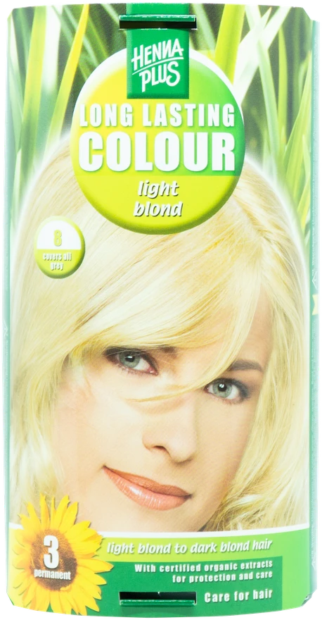 Henna Plus HAIRWONDER Ilgalaikiai plaukų dažai, spalva šviesi blondinė 8