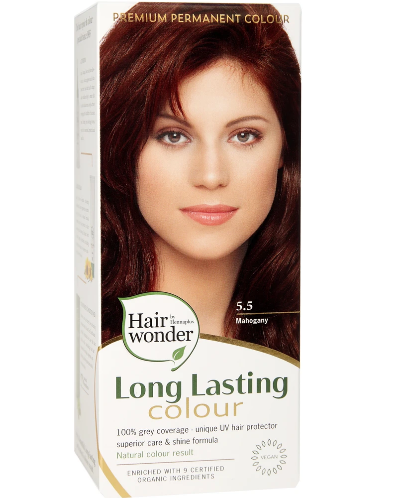 Henna Plus HAIRWONDER Ilgalaikiai plaukų dažai, spalva raudonmedžio 5.5