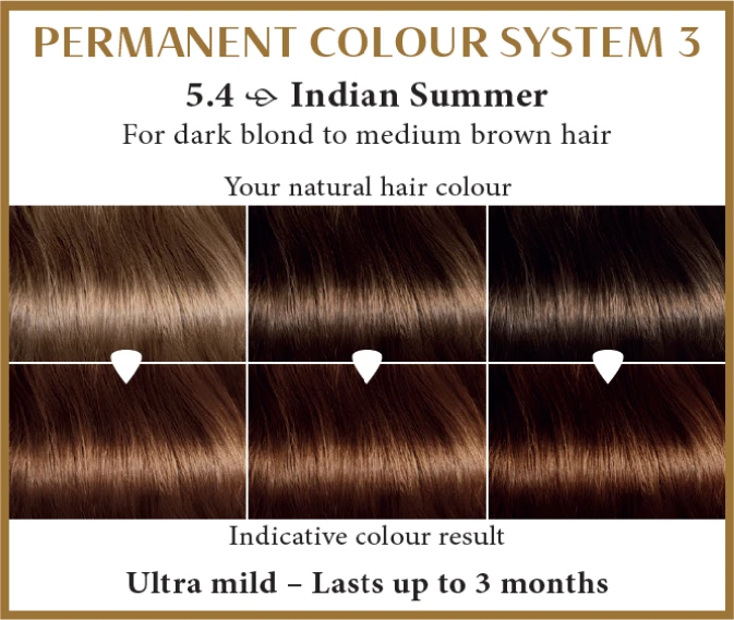 Henna Plus HAIRWONDER Ilgalaikiai plaukų dažai, spalva Indijos vasara 5.4