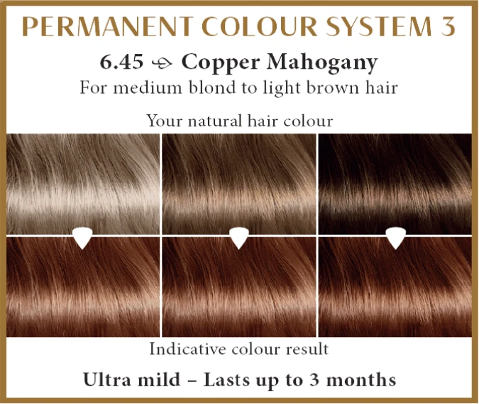 Henna Plus HAIRWONDER Ilgalaikiai plaukų dažai, spalva raudonmedžio, vario atspalvio 6.45