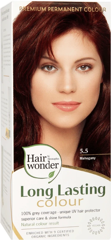 Henna Plus HAIRWONDER Ilgalaikiai plaukų dažai, spalva raudonmedžio 5.5