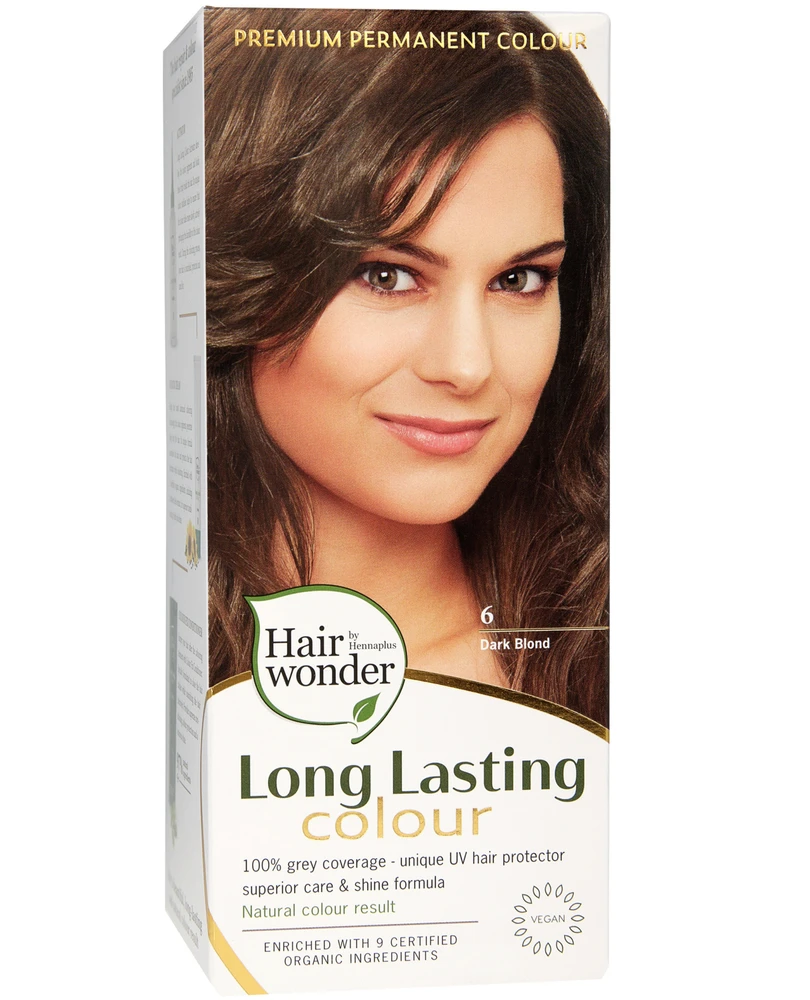 Henna Plus HAIRWONDER Ilgalaikiai plaukų dažai, spalva tamsi blondinė 6