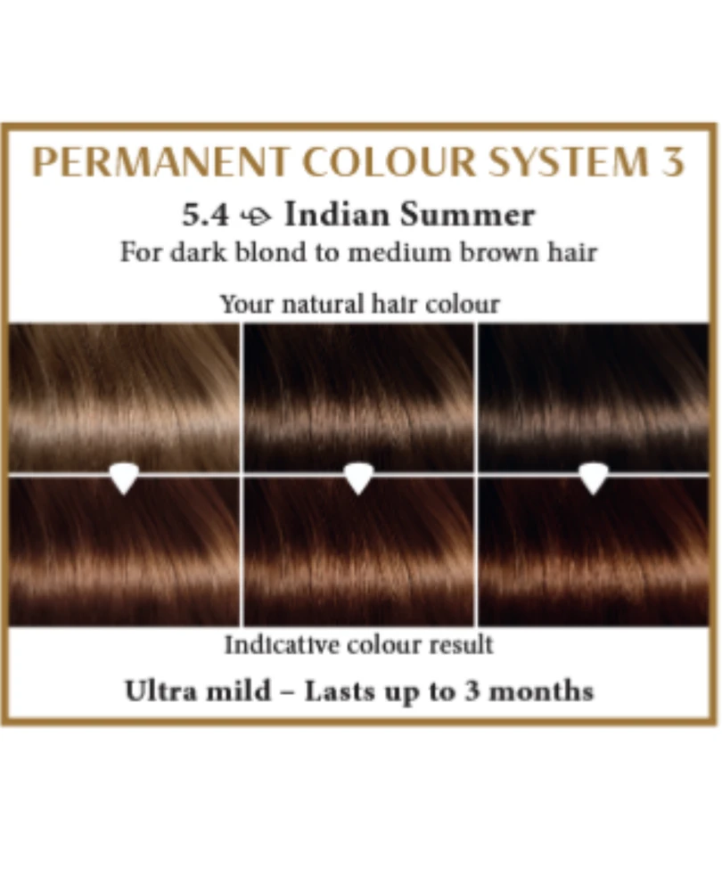 Henna Plus HAIRWONDER Ilgalaikiai plaukų dažai, spalva Indijos vasara 5.4