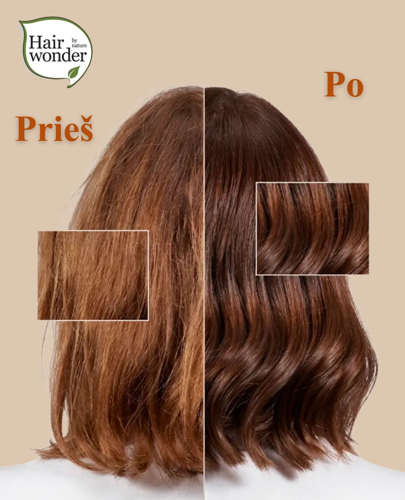 Henna Plus HAIRWONDER dažantis kremas Colour Kreminis, spalva ruda 4