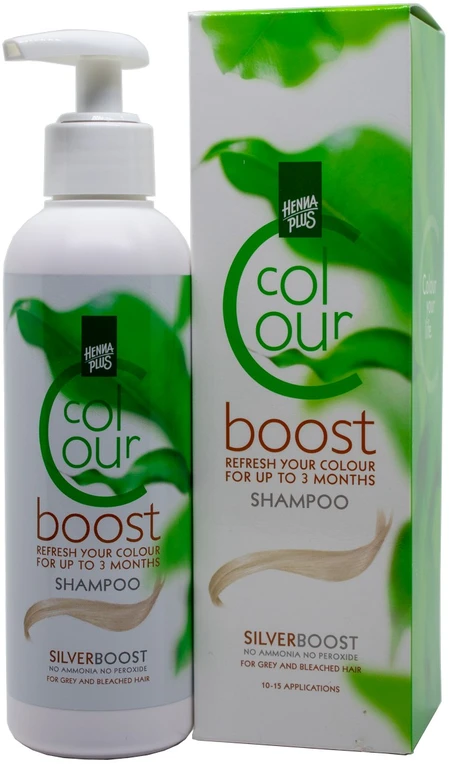 Henna Plus Hennaplus dažantis šampūnas Colour Boost Sidabrinis sidabro