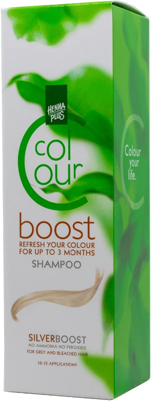 Henna Plus HENNAPLUS Colour Boost dažantis šampūnas, spalva Sidabrinis (pilkinantis), 200 ml