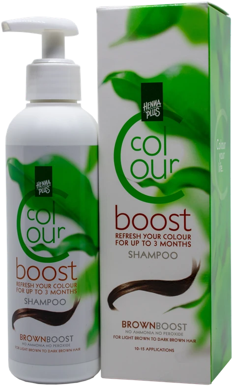 Henna Plus Hennaplus dažantis šampūnas Colour Boost spalva ruda