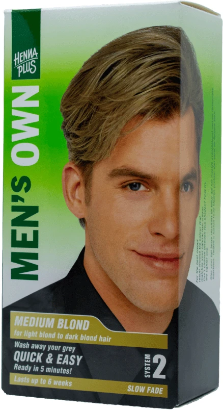 Henna Plus HENNAPLUS „Men’s Own Colour“ plaukų dažai vyrams, spalva vidutinis blondinas 7