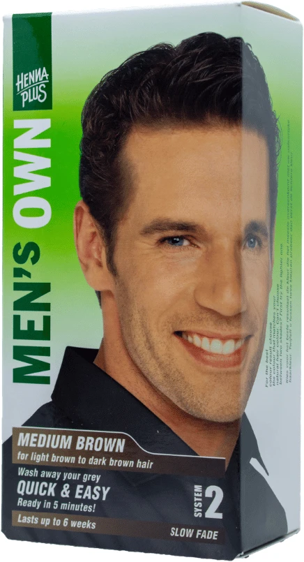 Henna Plus HENNAPLUS „Men’s Own Colour“ plaukų dažai vyrams, spalva vidutinė ruda 4