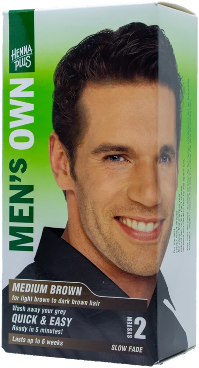 Henna Plus HENNAPLUS „Men’s Own Colour“ plaukų dažai vyrams, spalva vidutinė ruda 4