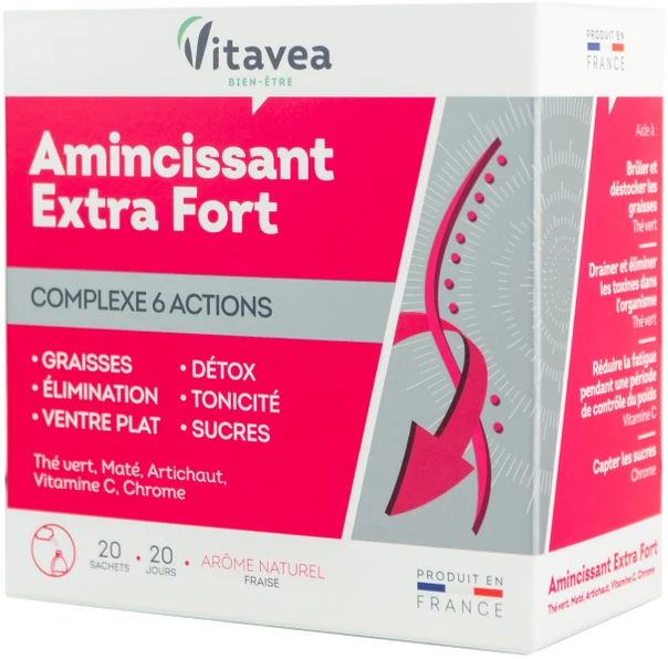 VITAVEA Efektyviam lieknėjimui Extra strong slimming, 20 paketėlių