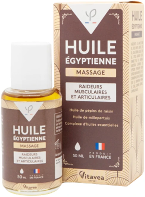 Vitavea Egipto aliejus atpalaiduojančiam masažui, 50 ml