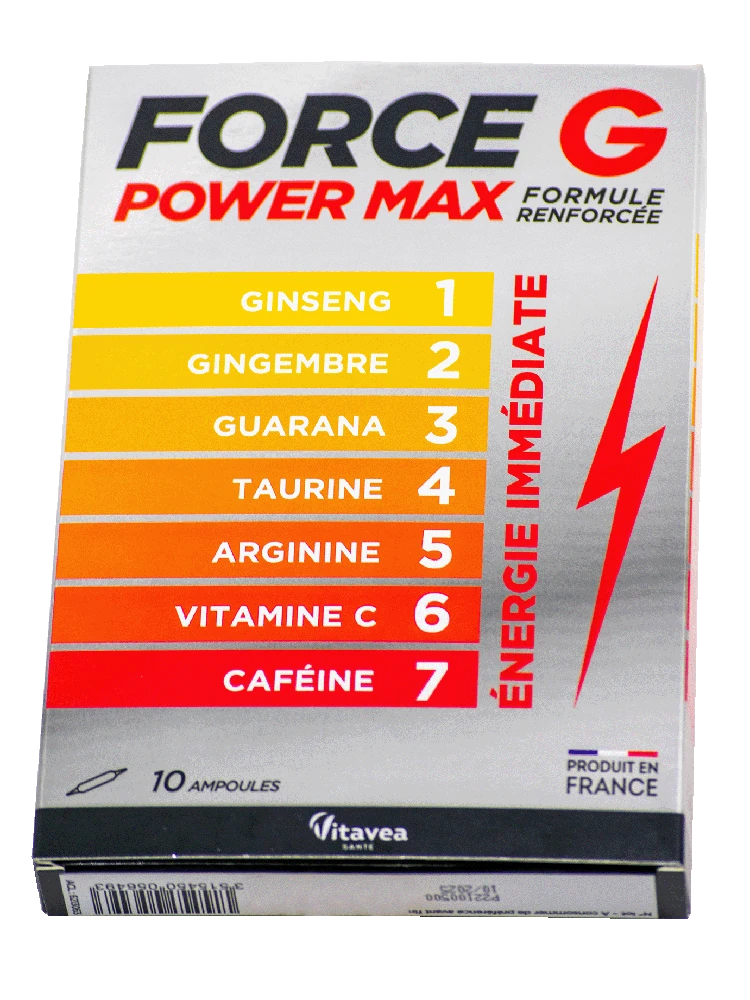 Vitavea Force G Power MAX maksimali galia,10 ampulių