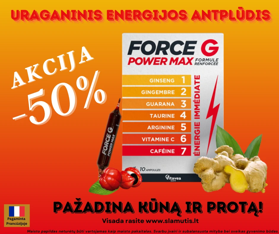 Vitavea Force G Power MAX maksimali galia,10 ampulių