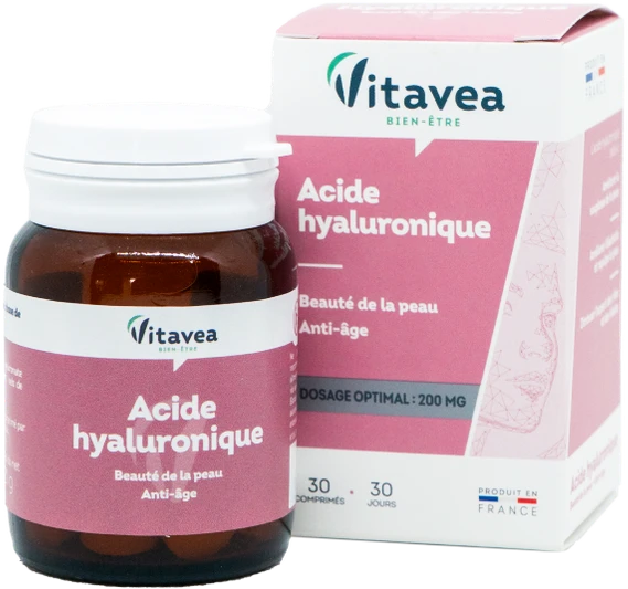 VITAVEA Hyaluronic Acid hialurono rūgštis, 30 augalinės kilmės