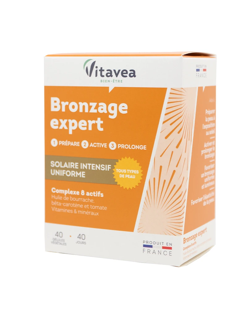 Vitavea Įdegio ekspertas Bronzage expert, 40 augalinės kilmės kapsulių