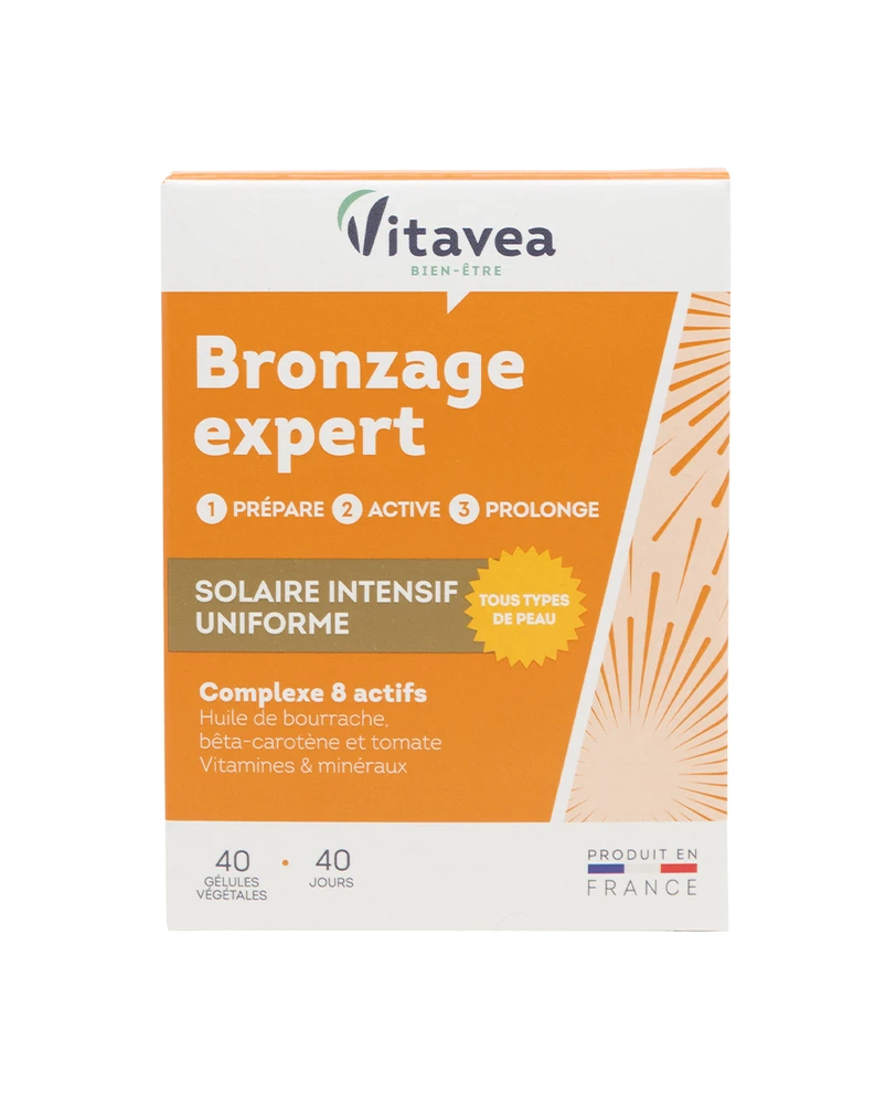 Vitavea Įdegio ekspertas Bronzage expert, 40 augalinės kilmės kapsulių