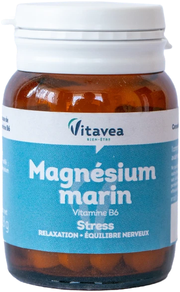 Vitavea Magnis jūrinės kilmės + vitaminas B6, 40 tablečių