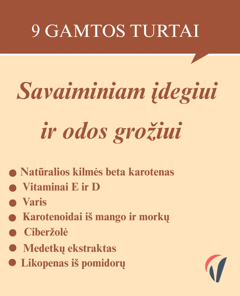 Vitavea Manhaé Autobronzant savaiminiam įdegiui, 60 augalinės kilmės kapsulių