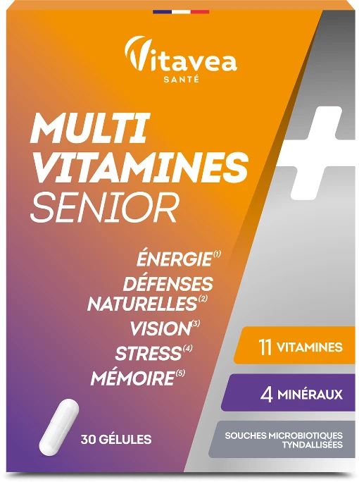 Vitavea Multivitaminai senjorams, 30 augalinės kilmės kapsulių.