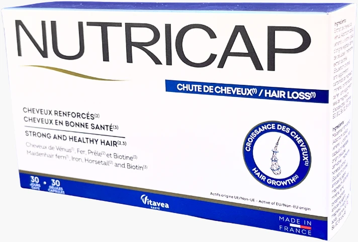 VITAVEA Nutricap Hair Loss, 30 augalinės kilmės kapsulių.