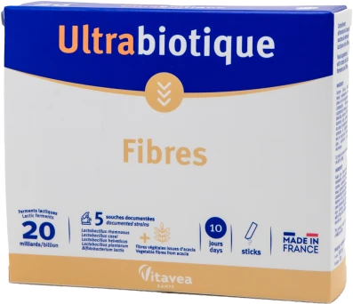 Vitavea Ultrabiotique Fibres gyvosios bakterijos su skaidulomis Fibregum®, 10 paketėlių