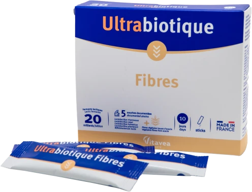 Vitavea Ultrabiotique Fibres gyvosios bakterijos su skaidulomis Fibregum®, 10 paketėlių