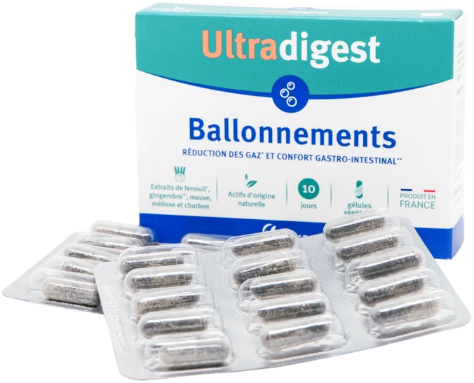 VITAVEA Ultradigest Ballonnements nuo pilvo pūtimo, 30 augalinės kilmės kapsulių
