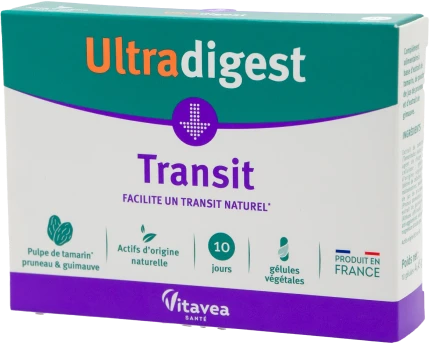 Vitavea Ultradigest Transit reguliariai žarnyno veiklai, 10 augalinės kilmės kapsulių