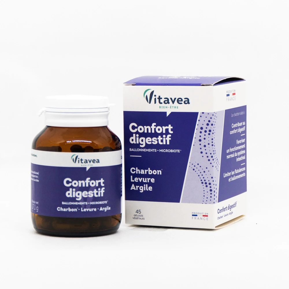 Vitavea Virškinimo komfortui Confort digestif, 45 augalinės kilmės kapsulės