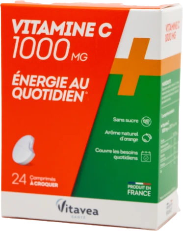 Vitavea Vitaminas C 1000 mg, 24 kramtomos tabletės