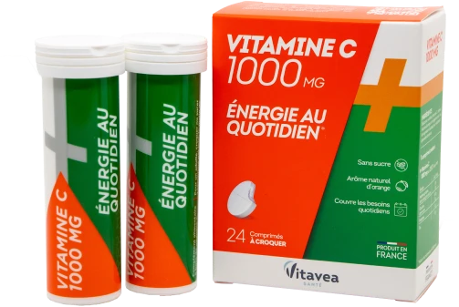 Vitavea Vitaminas C 1000 mg, 24 kramtomos tabletės