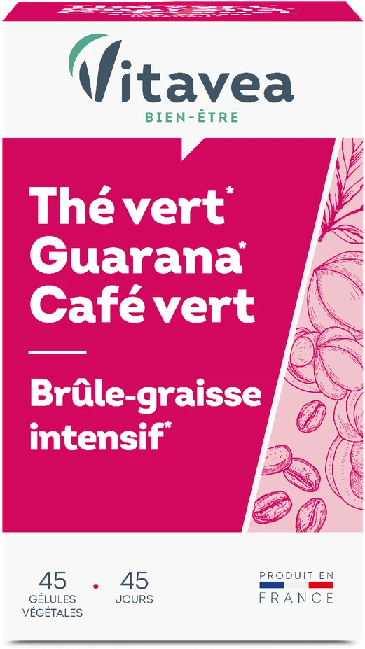 Vitavea Žalioji arbata, guarana ir žalia kava riebalų deginimui