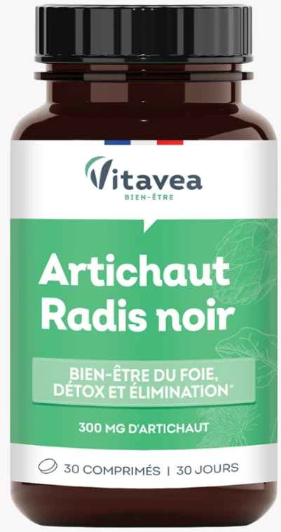 VITAVEA Artišokai, ridikai ir varnalėšos detoksikacijai, 30 tablečių