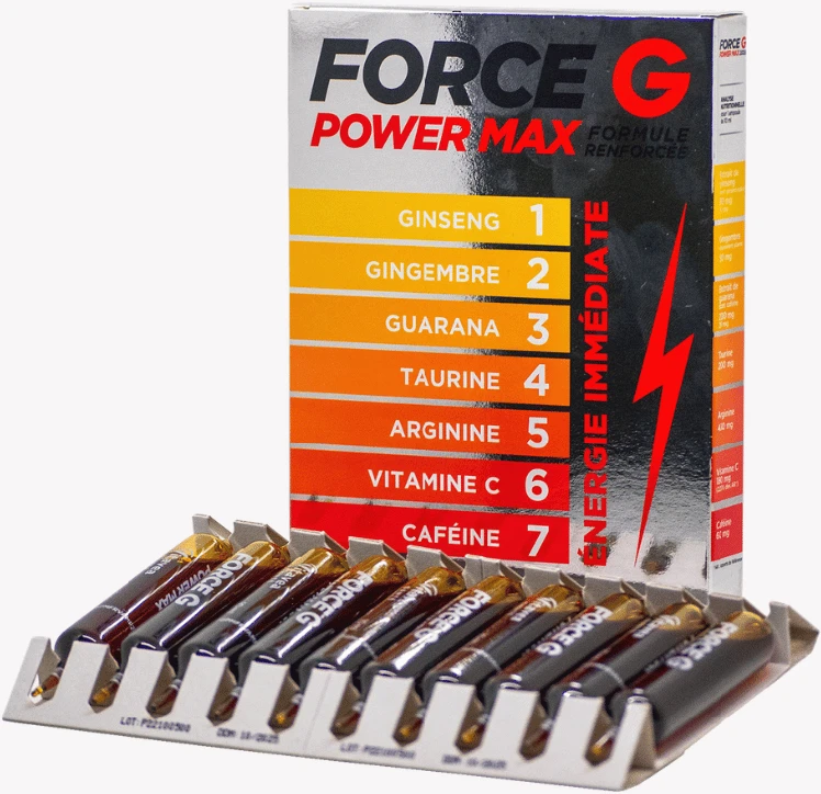 VITAVEA FORCE G POWER MAX maksimali galia,10 ampulių