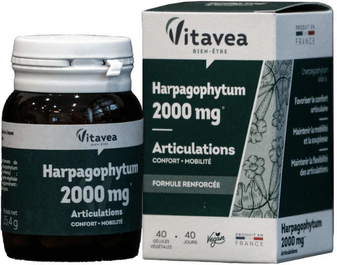 VITAVEA Gulsčiojo inkaruočio ekstraktas 2000 mg, 40 augalinės kilmės kapsulių